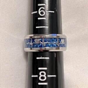 Heartbeat wedding band